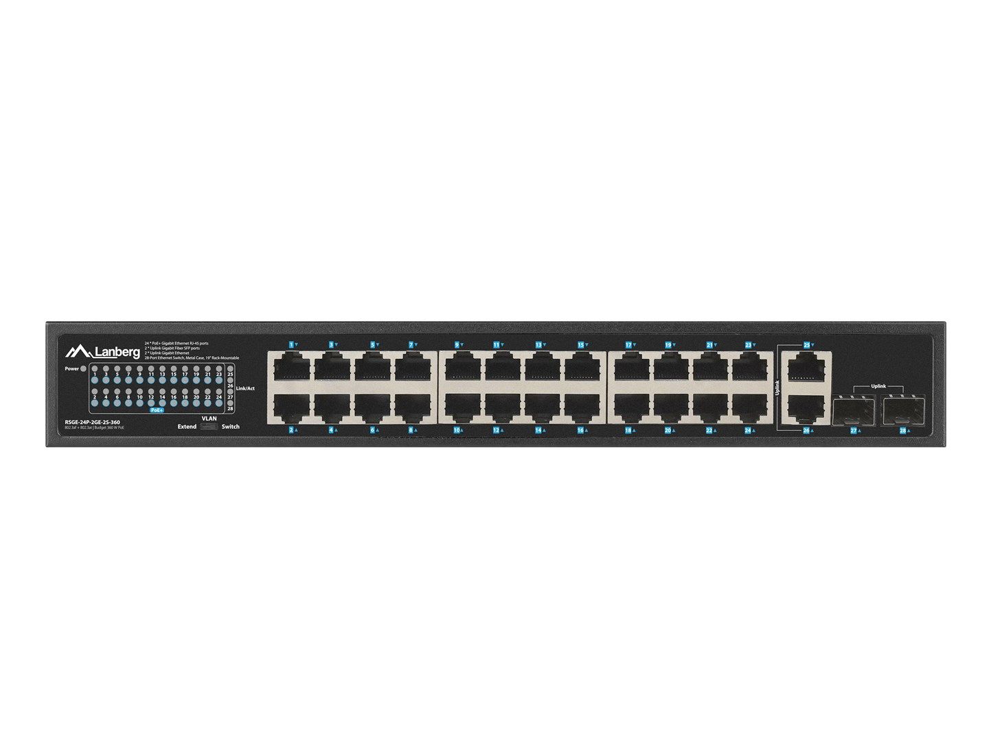 Lanberg RSGE-24P-2GE-2S-360 network switch Unmanaged_5