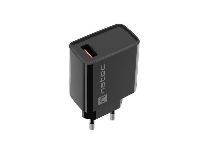 NATEC MAINS CHARGER RIBERA USB-A 18W BLACK_1
