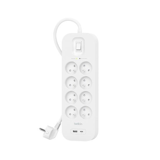 Belkin SRB003CA2M surge protector White 8 AC outlet(s) 2 m_1