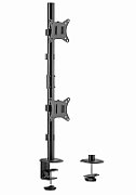 Gembird MA-D2-02 Adjustable 2-display vertical desk mount  17”-32”  9kg_2