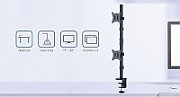 Gembird MA-D2-02 Adjustable 2-display vertical desk mount  17”-32”  9kg_7