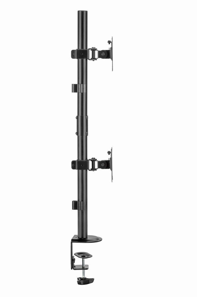 Gembird MA-D2-02 Adjustable 2-display vertical desk mount  17”-32”  9kg_9