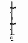 Gembird MA-D2-02 Adjustable 2-display vertical desk mount  17”-32”  9kg_9