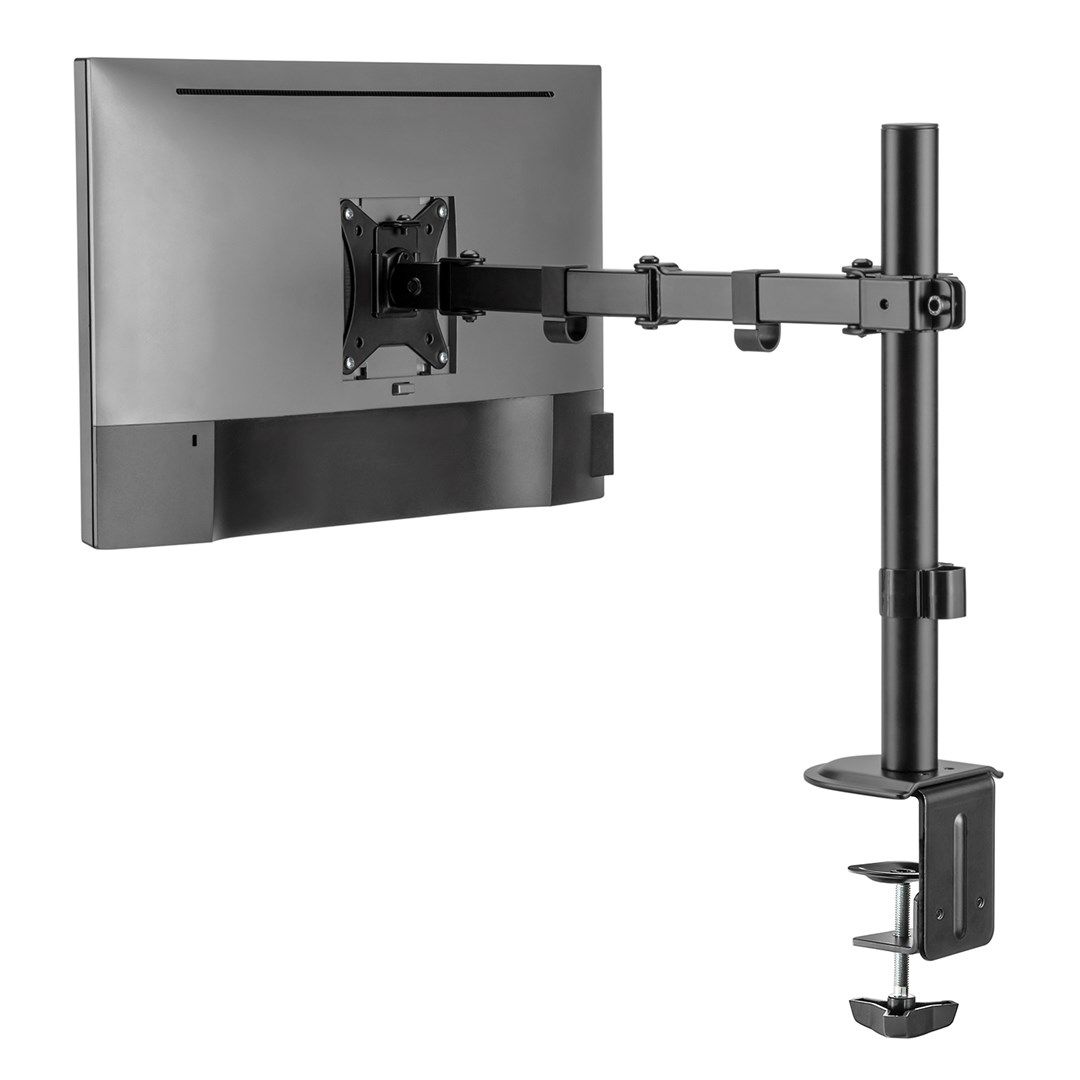 Maclean MC-753N LCD Monitor Desk Mount 17-32  9kg VESA 75x75 100x100 Single Arm Extendable Adjustable_5