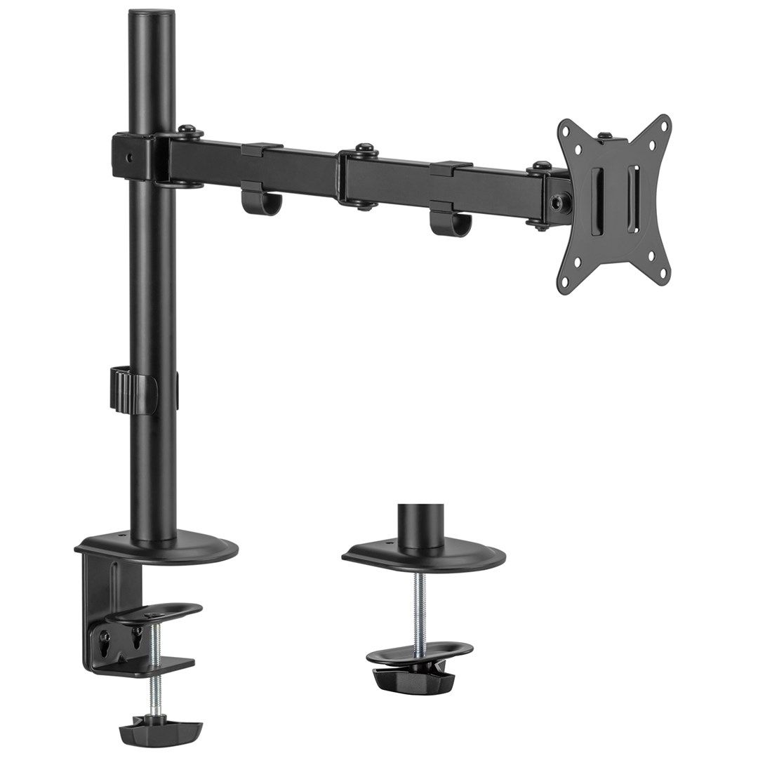 Maclean MC-753N LCD Monitor Desk Mount 17-32  9kg VESA 75x75 100x100 Single Arm Extendable Adjustable_6