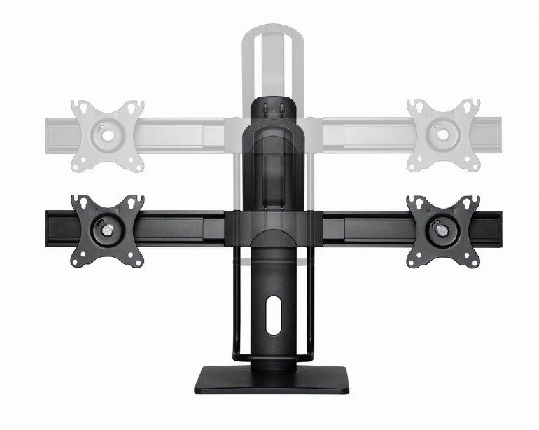 Gembird MS-D2-01 monitor mount / stand 68.6 cm (27 ) Black Desk_11