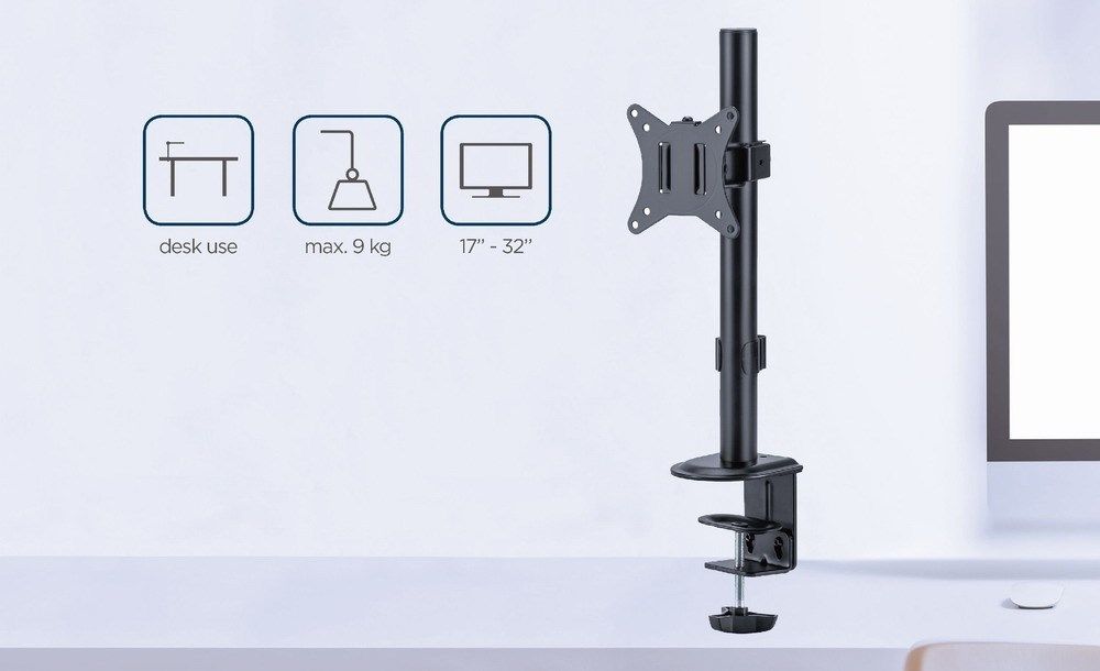 Gembird MA-D1-02 monitor mount / stand 81.3 cm (32 ) Black Desk_14