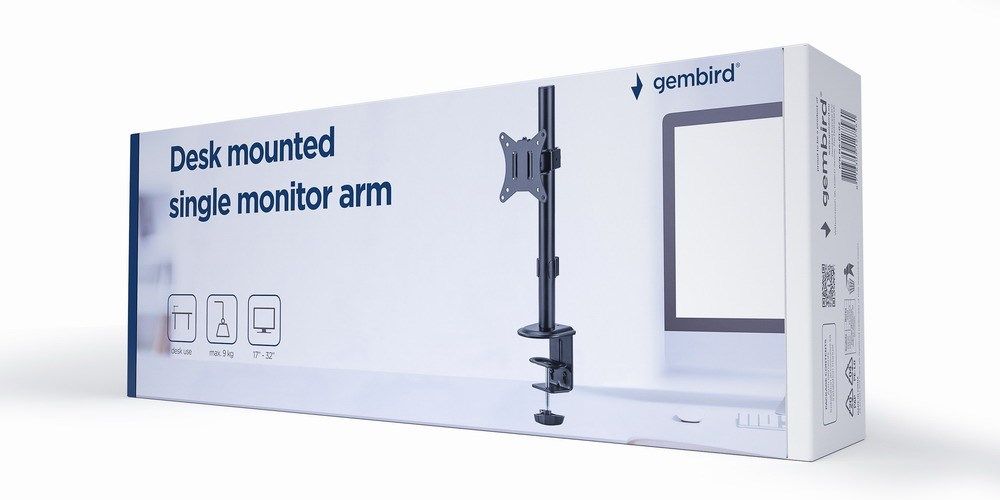 Gembird MA-D1-02 monitor mount / stand 81.3 cm (32 ) Black Desk_20