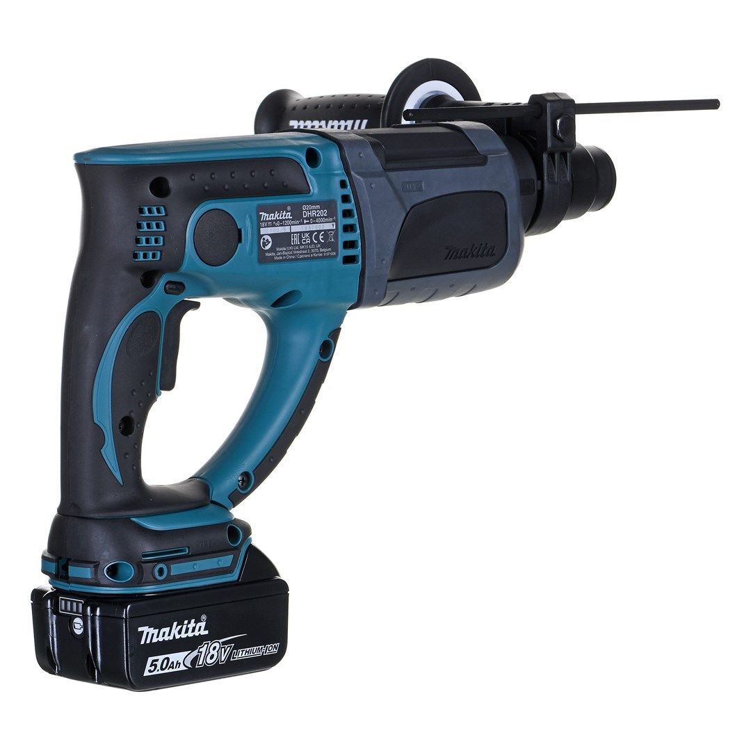MAKITA ROTARY HAMMER DRILL WITH FORGING OPTION 18V 3x5.0Ah 1.9J DHR202RTE3 + ACC (D-74136)_6