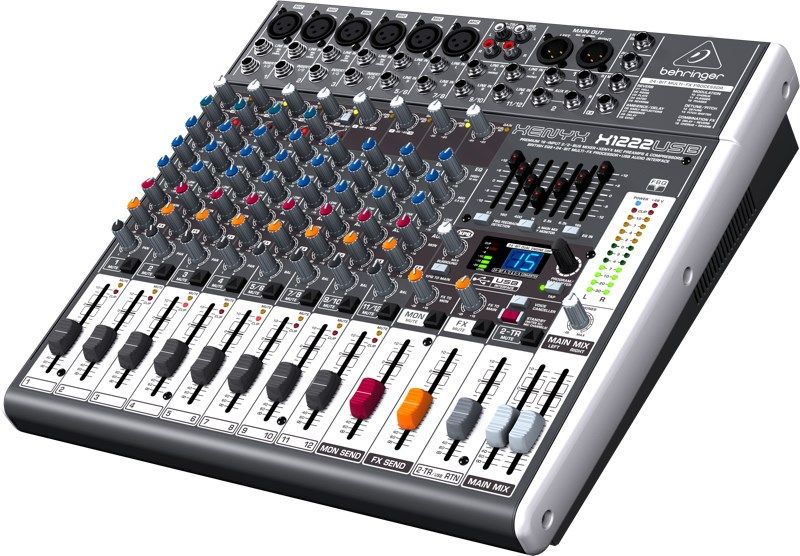 Behringer X1222USB audio mixer 4 channels_4