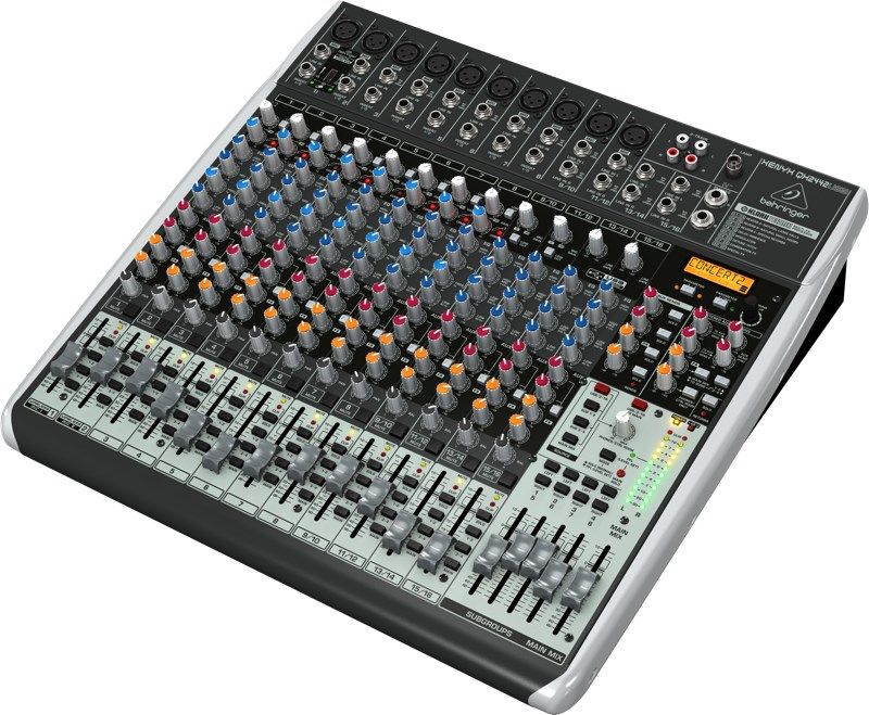 Behringer QX2442USB audio mixer 24 channels_3