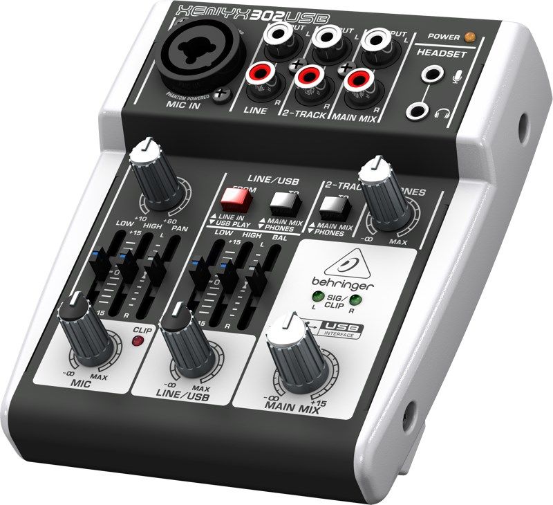 Behringer X302USB audio mixer 5 channels_3