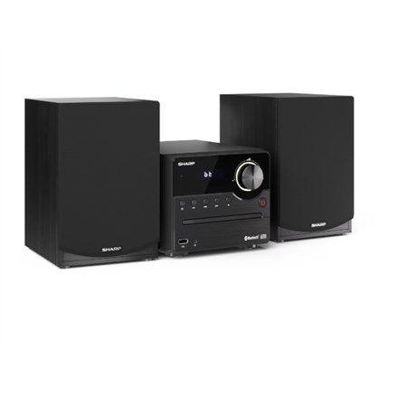 Sharp XL-B512(BK) Hi-Fi Micro System  CD/FM/USB/Bluetooth v5.0  45W  Black Sharp | Hi-Fi Micro System | XL-B512(BK) | USB port | AUX in | Bluetooth | CD player | Black | FM radio | Wireless connection_1