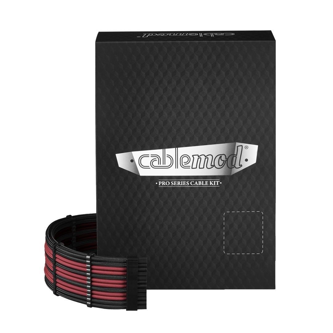 CableMod C-Series PRO ModMesh Cable Kit for Corsair AXi/HXi/RM (Yellow Label) - black/blood red_1