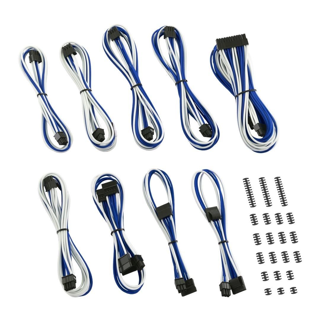 CableMod Classic ModMesh C-Series Cable Kit Corsair AXi  HXi & RM - white/blue_1