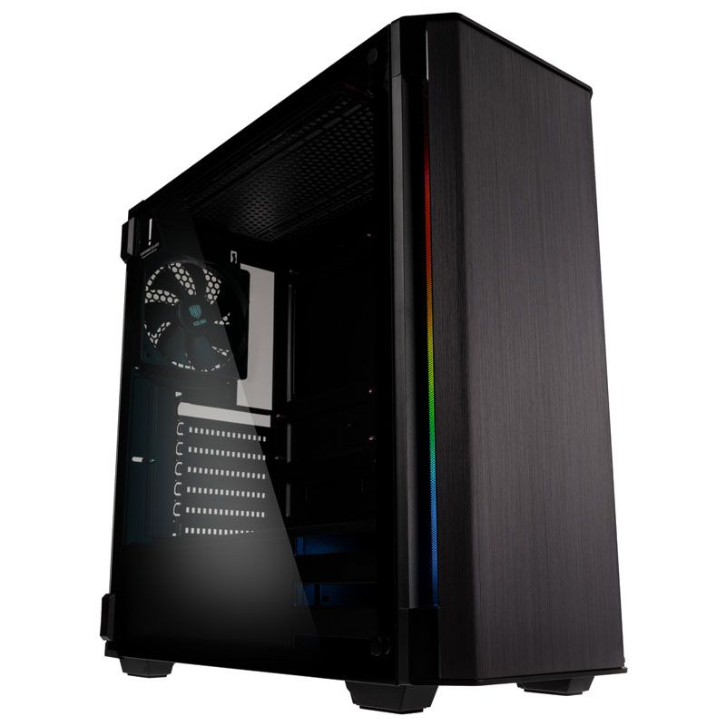 Kolink Refine RGB Mid Tower  Tempered Glass - black_1