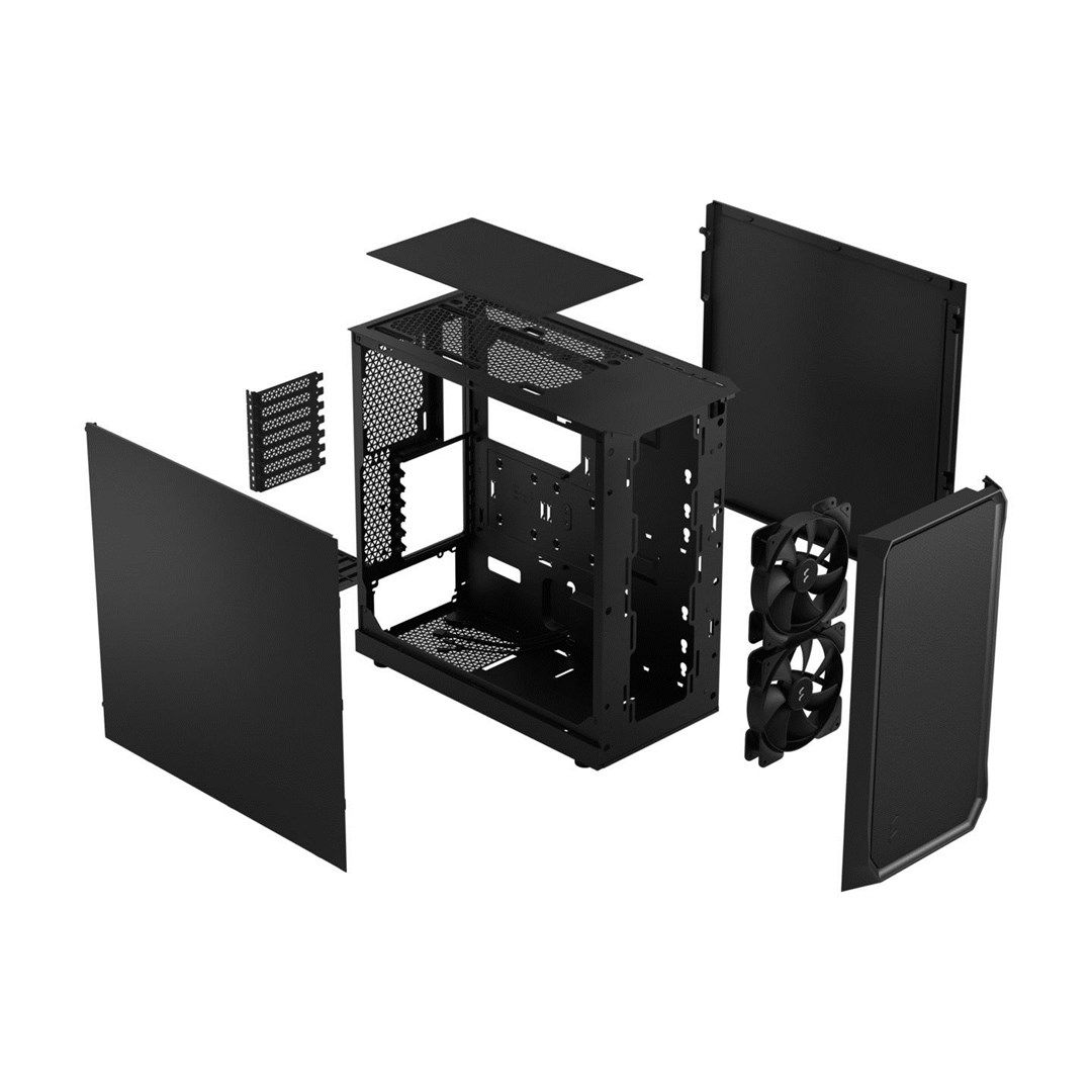 Fractal Design | Focus 2 | Side window | Black Solid | Midi Tower | Power supply included No | ATX_12