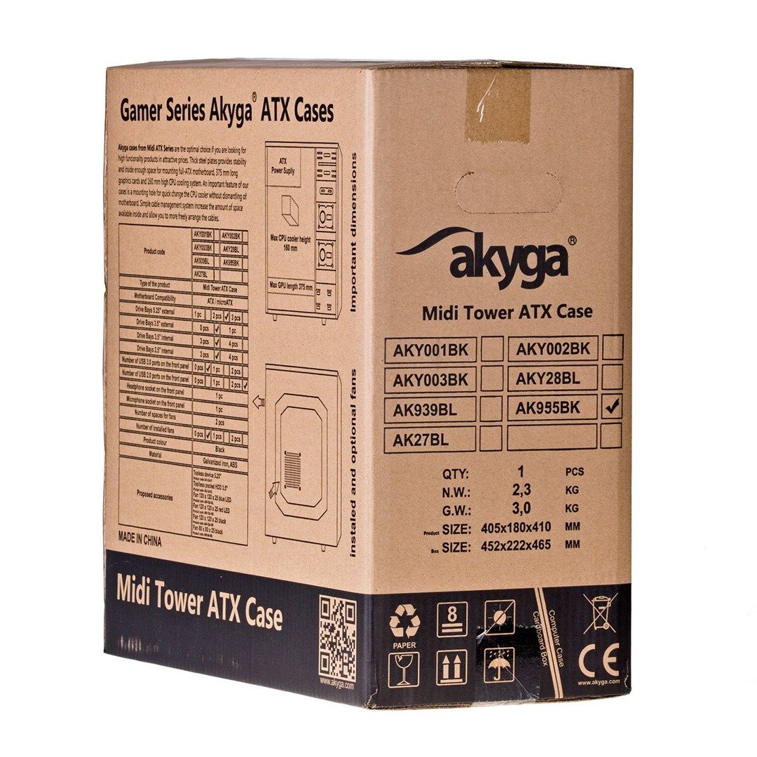 Akyga ' ak995bk PC ATX Nero Midi Tower Black_8