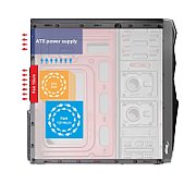 Akyga ' ak995bk PC ATX Nero Midi Tower Black_9