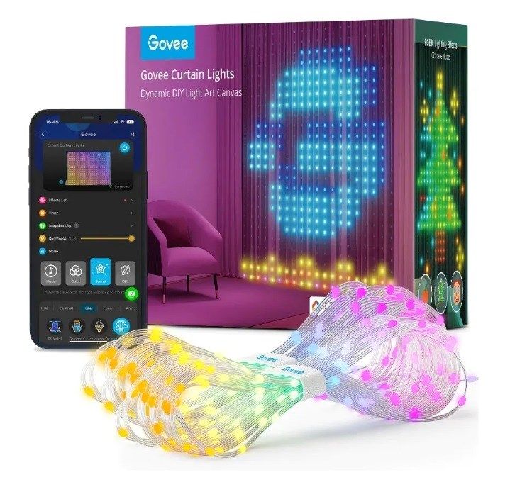 GOVEE H70B1 CURTAIN  LED CURTAIN WI-FI  BLUETOOTH  RGBIC  IP65_1