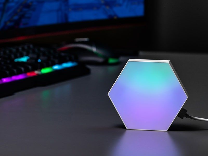 Tracer hexagonal RGB Ambience lamps - Smart Hexagon TRAOSW47256_4