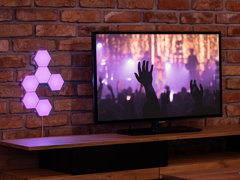 Tracer hexagonal RGB Ambience lamps - Smart Hexagon TRAOSW47256_7