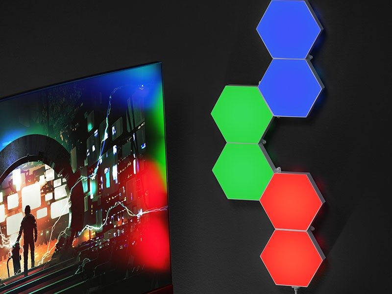Tracer hexagonal RGB Ambience lamps - Smart Hexagon TRAOSW47256_8