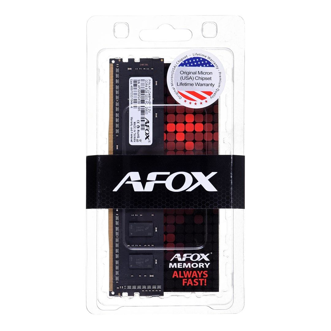 AFOX DDR4 16GB 3200MHZ MICRON CHIP CL22 XMP2_1