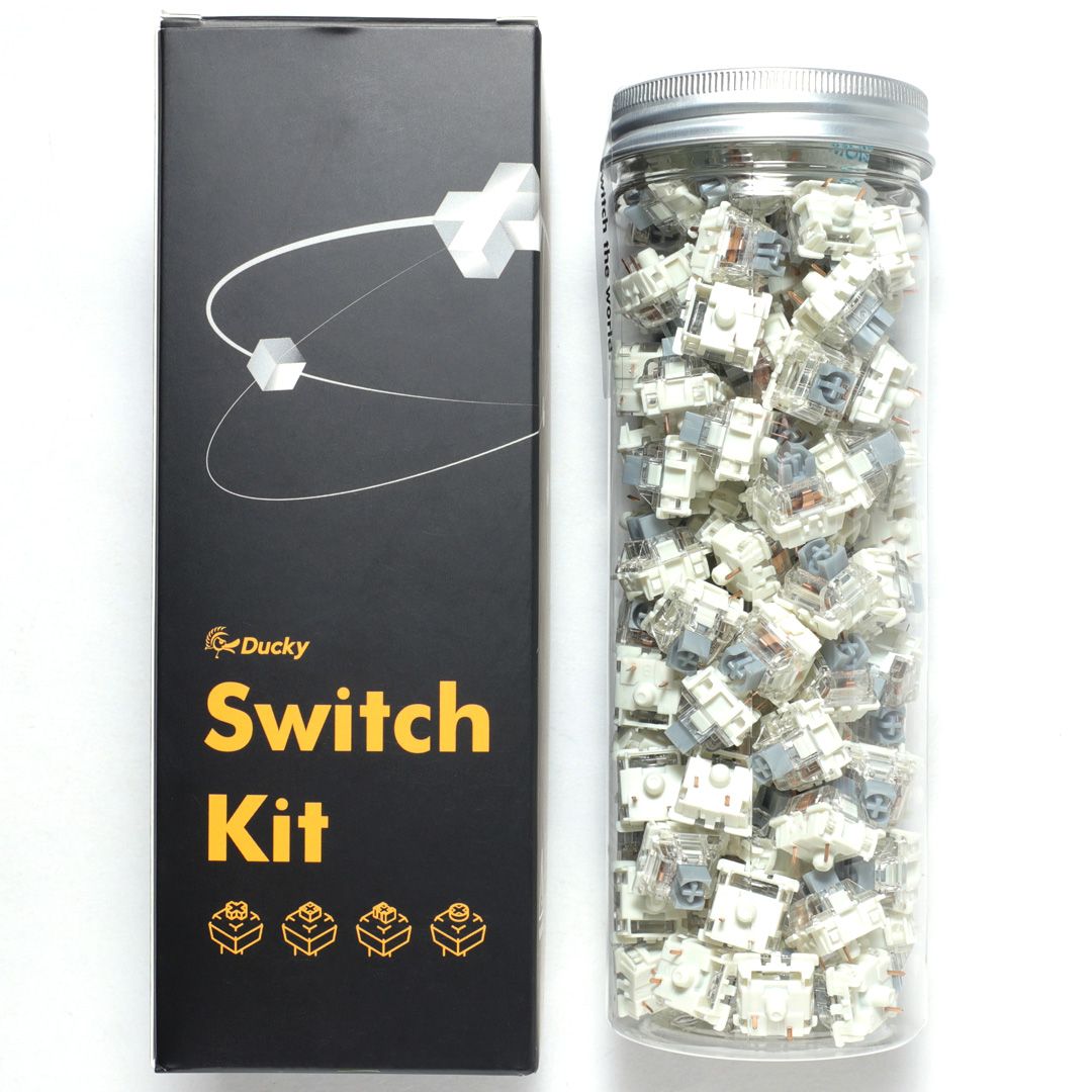 Ducky Gateron G Pro Silver Switches  mechanical  3-pin  linear  MX-Stem  45g - 110 pieces_1