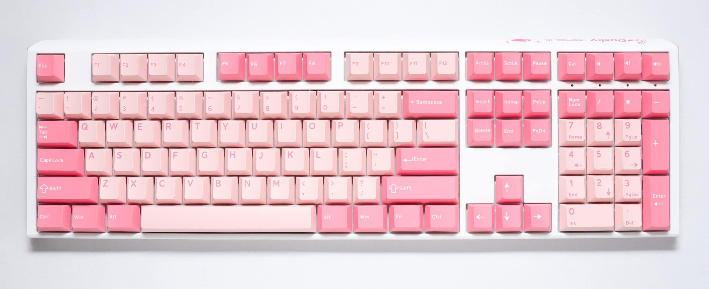 Ducky One 3 Gossamer Pink Gaming Keyboard - MX-Ergo-Clear_1