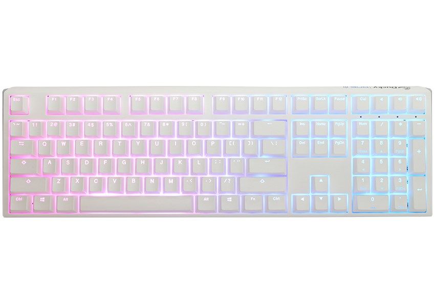 Ducky One 3 Aura White Gaming Keyboard  RGB LED - MX-Blue (US)_1