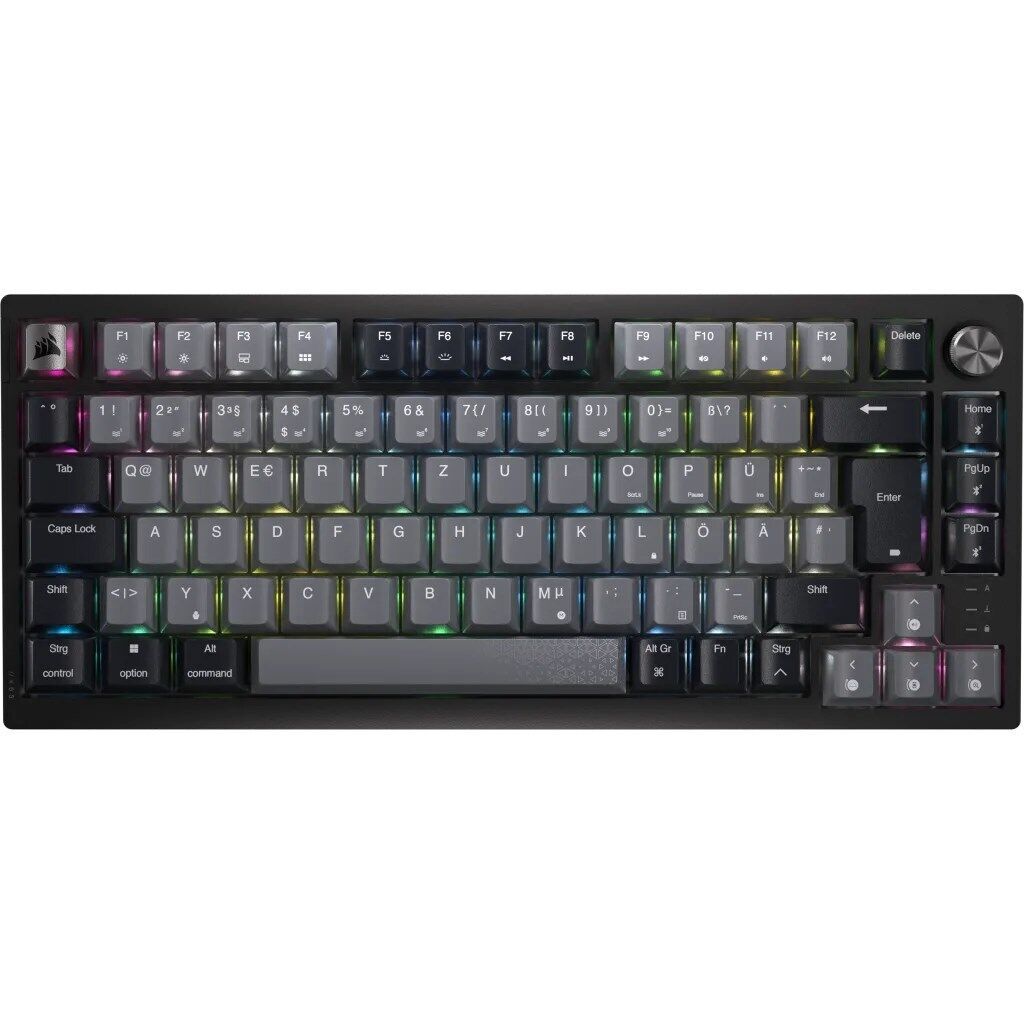 Corsair Gaming K65 Plus Wireless 75% RGB Gaming Keyboard  MLX RED - Black  Grey_1