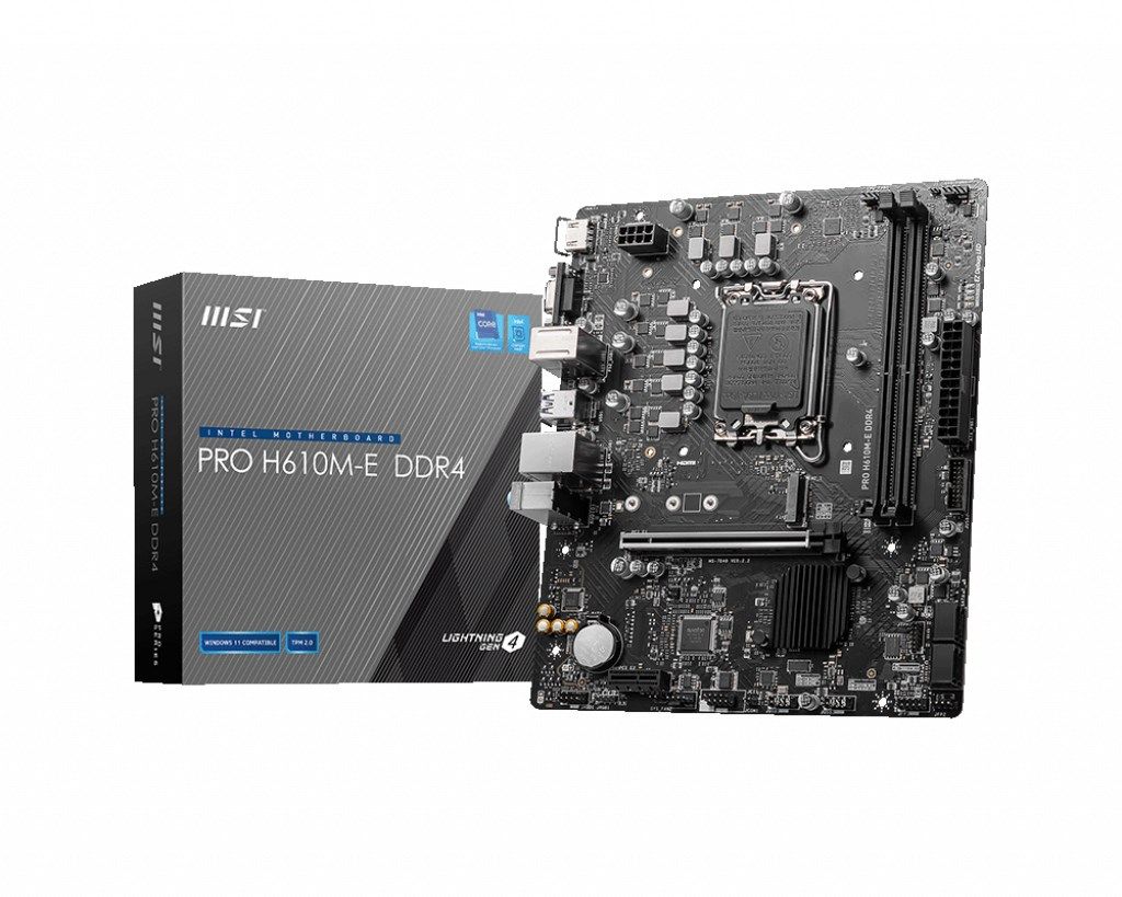 MSI PRO H610M-E DDR4 motherboard Intel H610 LGA 1700 micro ATX_1