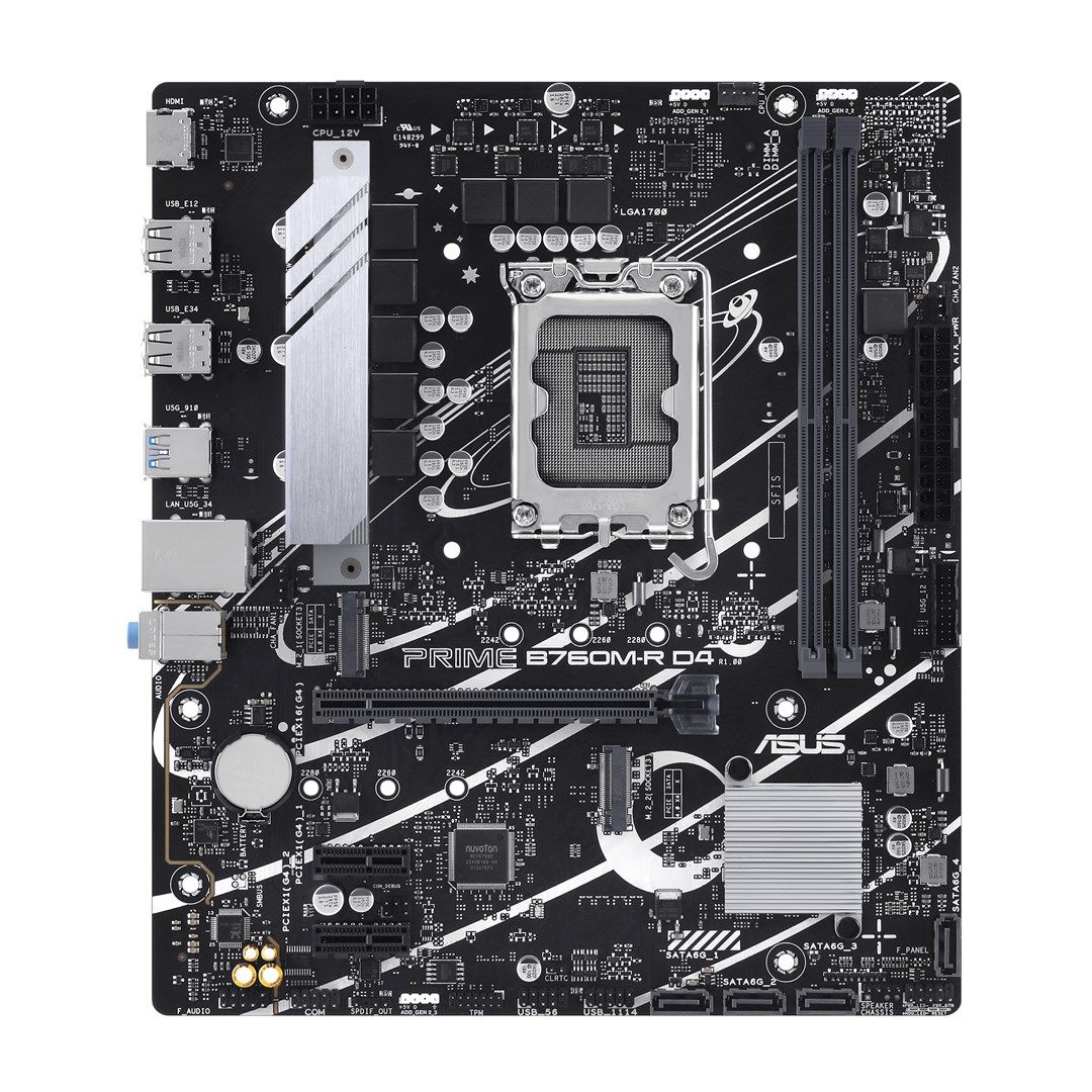 ASUS PRIME B760M-R D4 Intel B760 LGA 1700 micro ATX_1