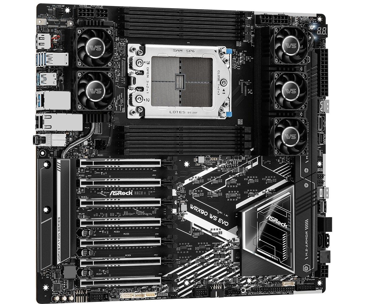 Asrock WRX90 WS EVO motherboard AMD WRX90 Socket sTR5 EEB_2