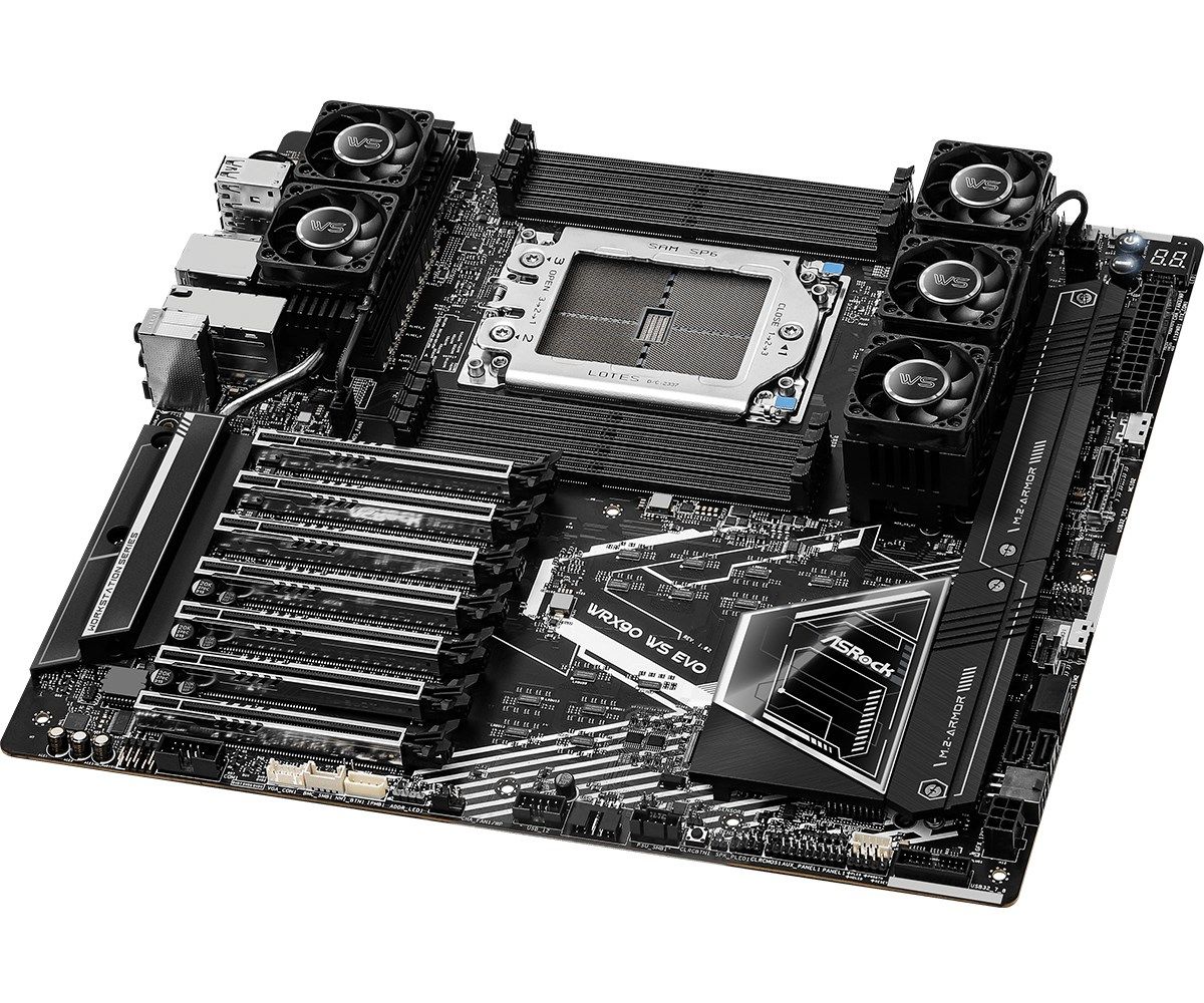 Asrock WRX90 WS EVO motherboard AMD WRX90 Socket sTR5 EEB_3