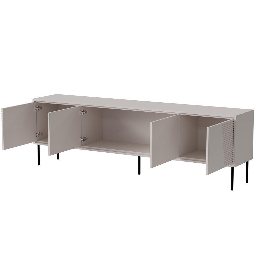 RTV cabinet ABI 4D 200x38x62 cashmere matt_2