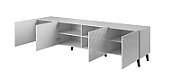 RTV cabinet ABETO 200x42x52 white/gloss white_2