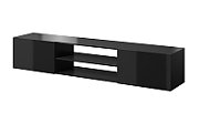RTV cabinet SLIDE 200K 200x40x37 cm all in gloss black_1
