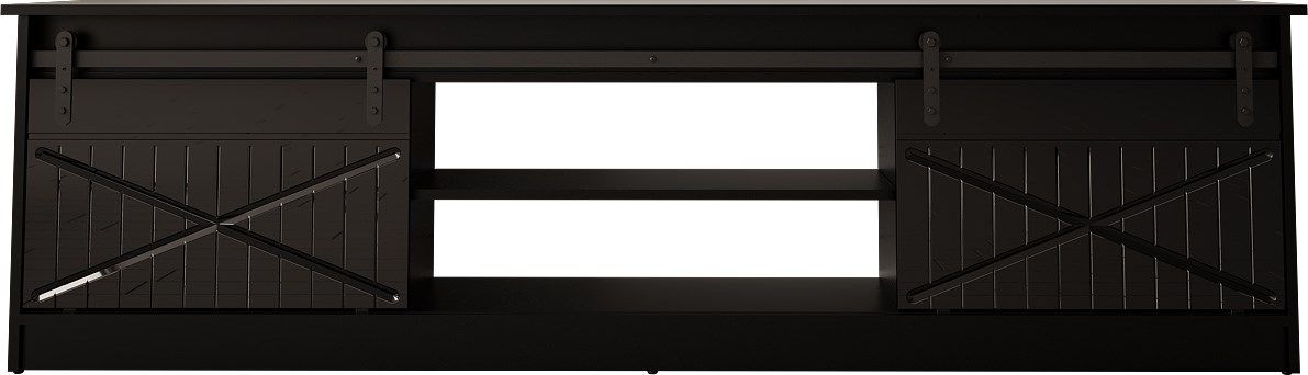 RTV GRANERO 200x56.7x35 black/black gloss cabinet_1