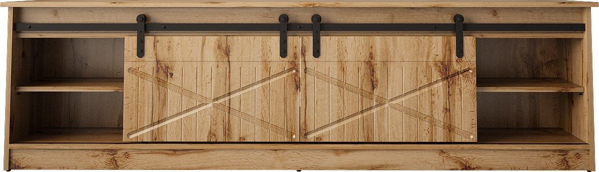 RTV GRANERO cabinet 200x56.7x35 oak wotan_2