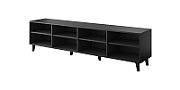 TV cabinet FARO 200x42x52 black matt + oak craft_2