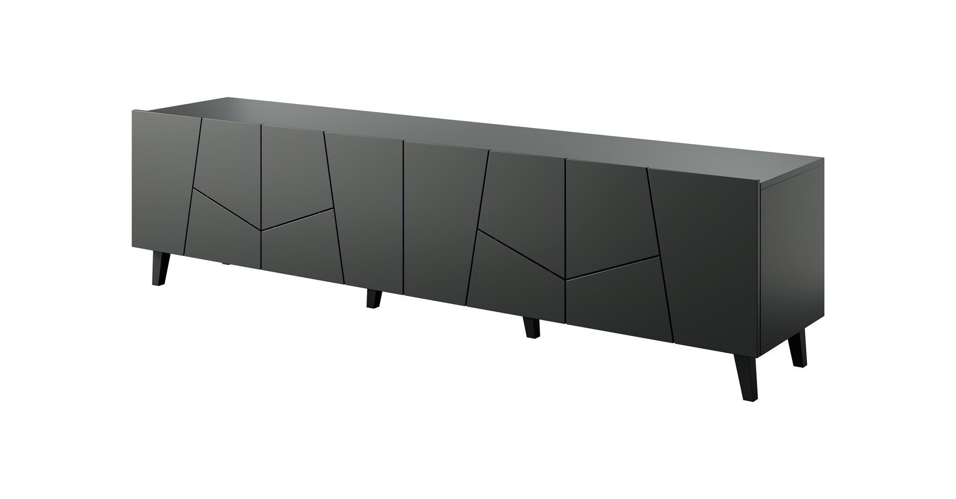 RTV cabinet ETNA 200x42x52 matte black_2