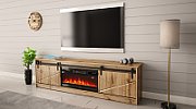 RTV GRANERO + fireplace cabinet 200x56.7x35 oak wotan_4