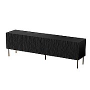 RTV JUNGLE cabinet 190x40.5x59.5 black matt + golden legs_1