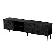 RTV JUNGLE cabinet 190x40.5x59.5 black matt + golden legs_2