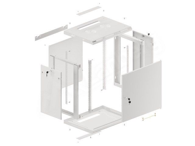 LANBERG WALL MOUNT RACK CABINET 19  12U 600X450_1