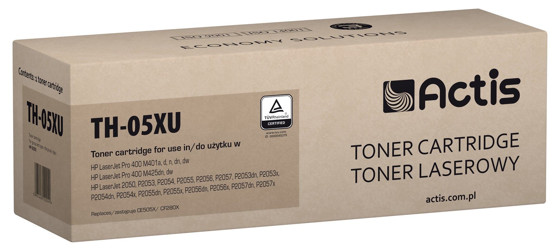 Actis TH-05XU Toner Universal (replacement for HP 05X CE505X  CF280X  Standard; 7200 pages; black)_1