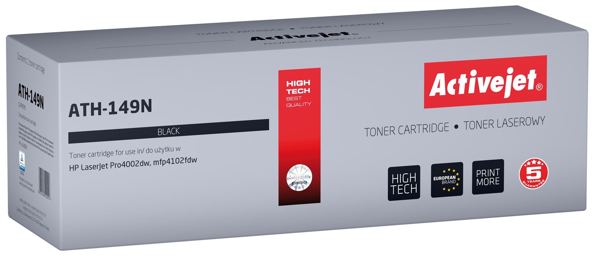 Activejet ATH-149N Toner for HP printers; Replacement HP 149A W1490A; Supreme; 2900 pages; black_1