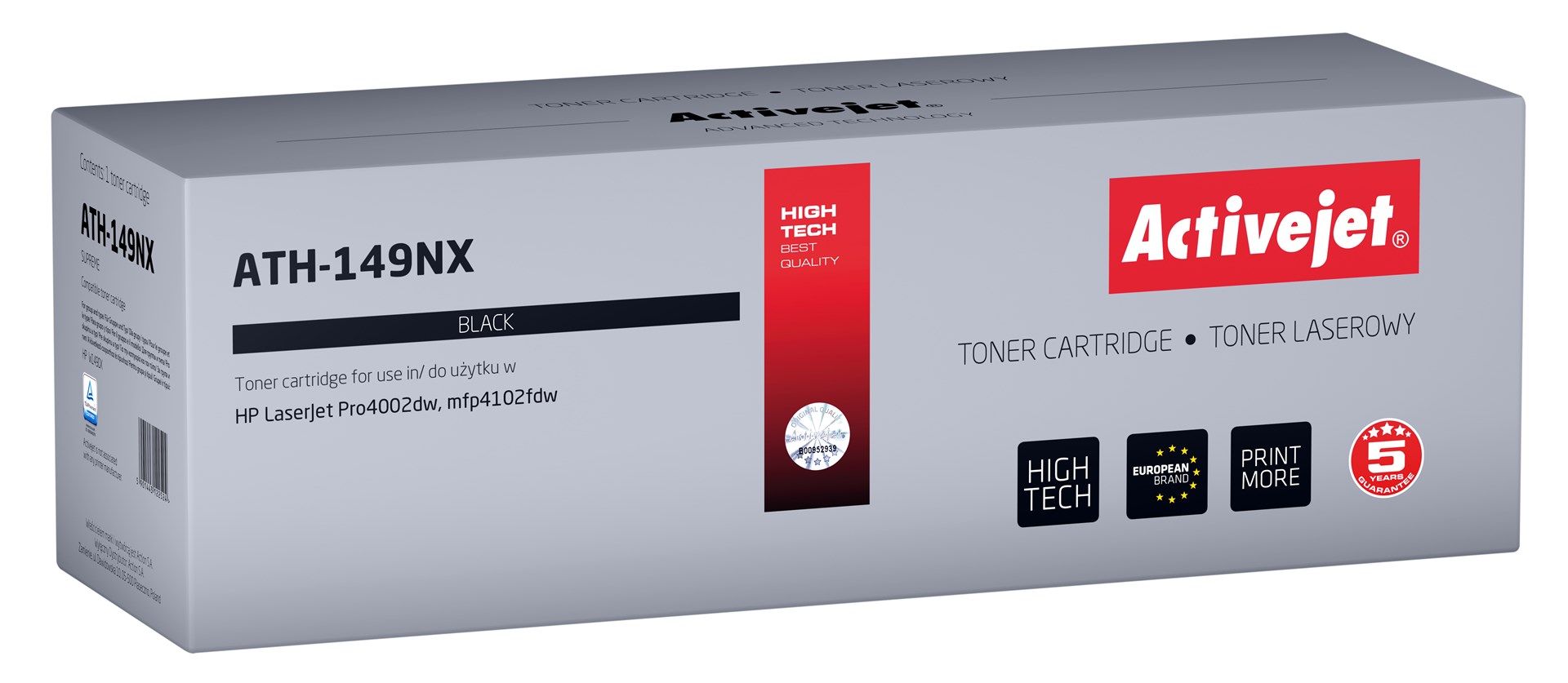 Activejet ATH-149NX Toner (replacement HP 149X W1490X; Supreme; 9500 pages; black)_1